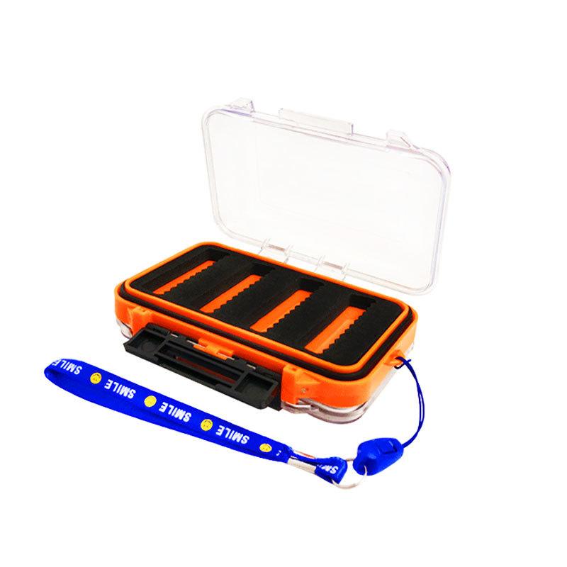 Double-Sided Transparent Fly Box, Hair Hook Bait Box, Fly Bait Fishing Gear Box, Luya Fly Fishing Gear Tool Box.