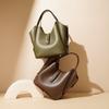 New Cowhide Commuter Versatile Large-capacity Shoulder Messenger Bag