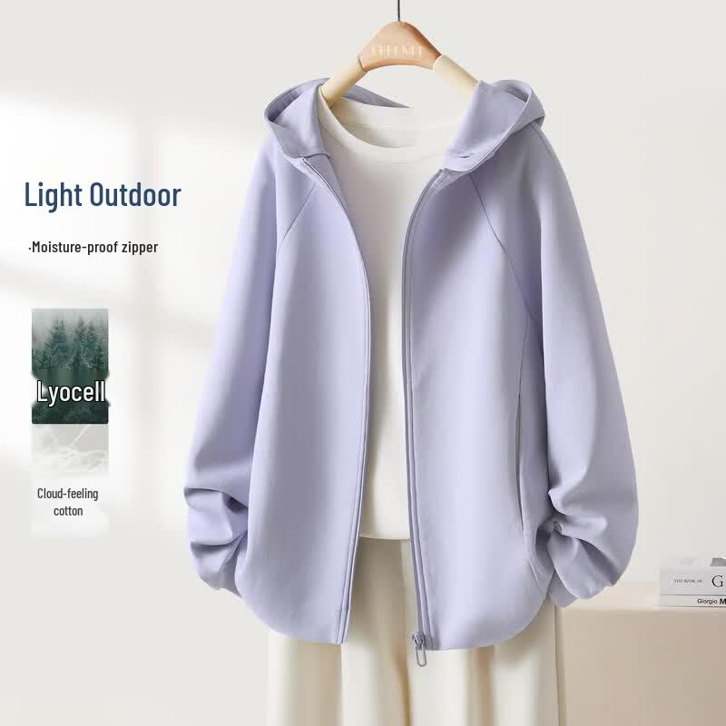 IHIMI Women s Lyocell Blend Lightweight Hooded Sweatshirt 2XL