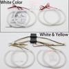 WHITE  LED Headlight Angel Demon Eyes Kit Angel Eyes Light For BMW 3 Series E46 Sedan Touring Wagon Coupe Compact 1998-2005