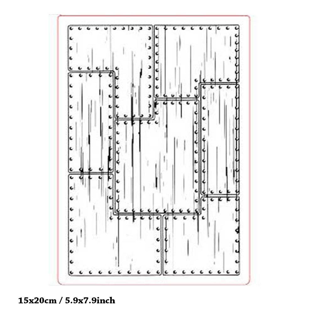Grid Net Plastic Embossing Folders Template Dies Stencil Bubbles Spot Room Wall Fern Leaf Flower Frame