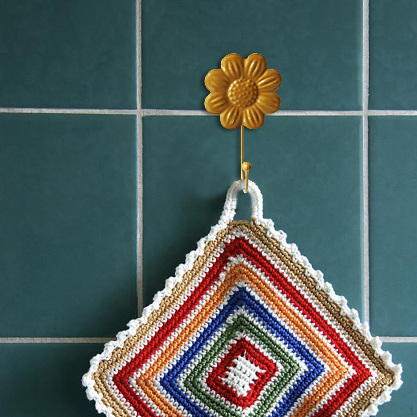 

Decorative Key Hook Rack, Bath Towel Hooks, Hat Hanger Oilproof Reusable Storage Coat 7cmx11.5cm