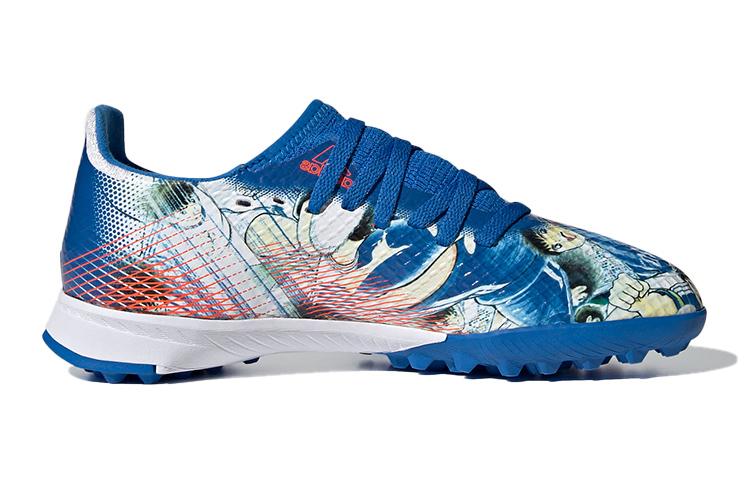 adidas X GHOSTED Mesh Breathable Low Top Kids' Soccer Shoes Blue White Kids' FW5838