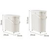 Automatic Packing Trash Can Toilet Gap Narrow Garbage Can Bathroom Kitchen Large Capacity Anti Odor Waste Bin with Lid Handle