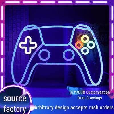 Luz LED Neon para Consola de Jogos para Decoração de Sala de Esports e Bar