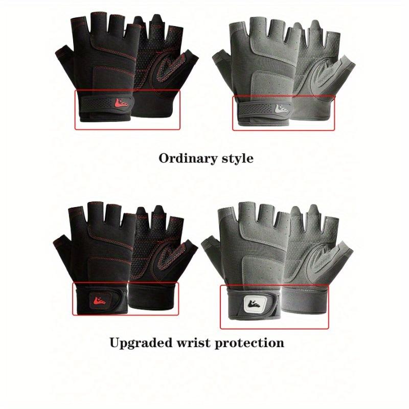 A Pair of Outdoor Sports Fitness Half-Finger Gloves Spring Play Cycling Mountaineering Handguard Non-Slip Men's Gloves