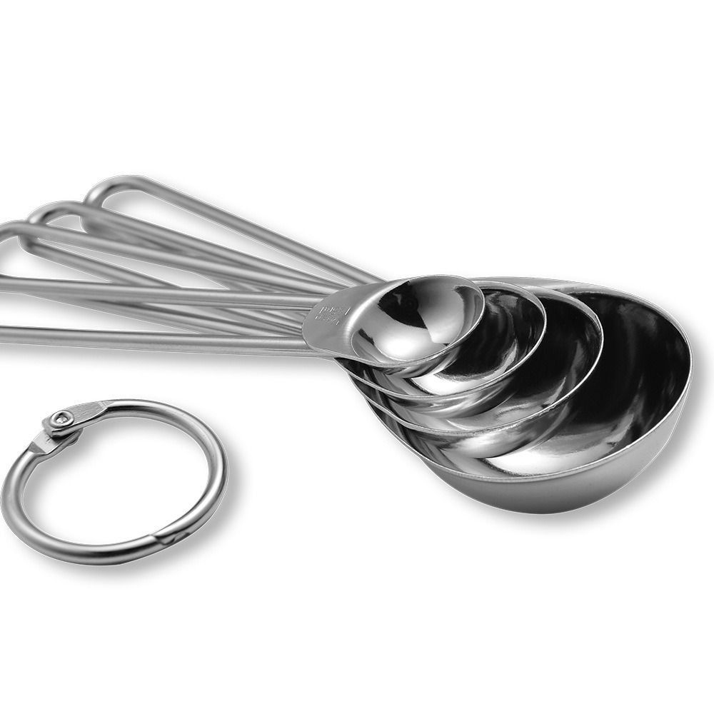 8Pcs Stainless Steel Measuring Cups and Spoons Set Pastry Cooking Utensils
