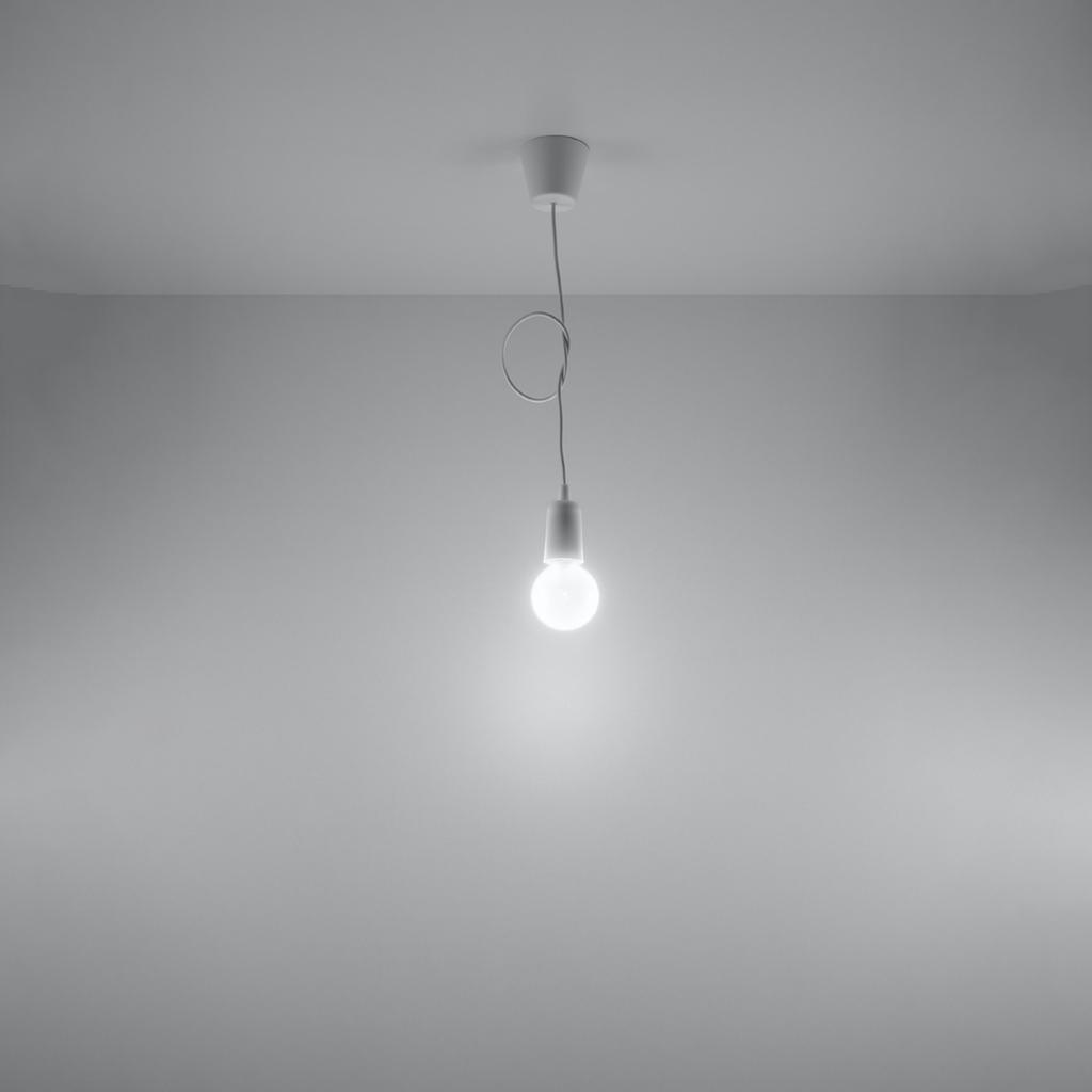 Diego 1 White Hanging Lamp