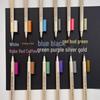 12-Color Pearlescent Soft Tip Paint Marker Set for DIY and Photo Albums