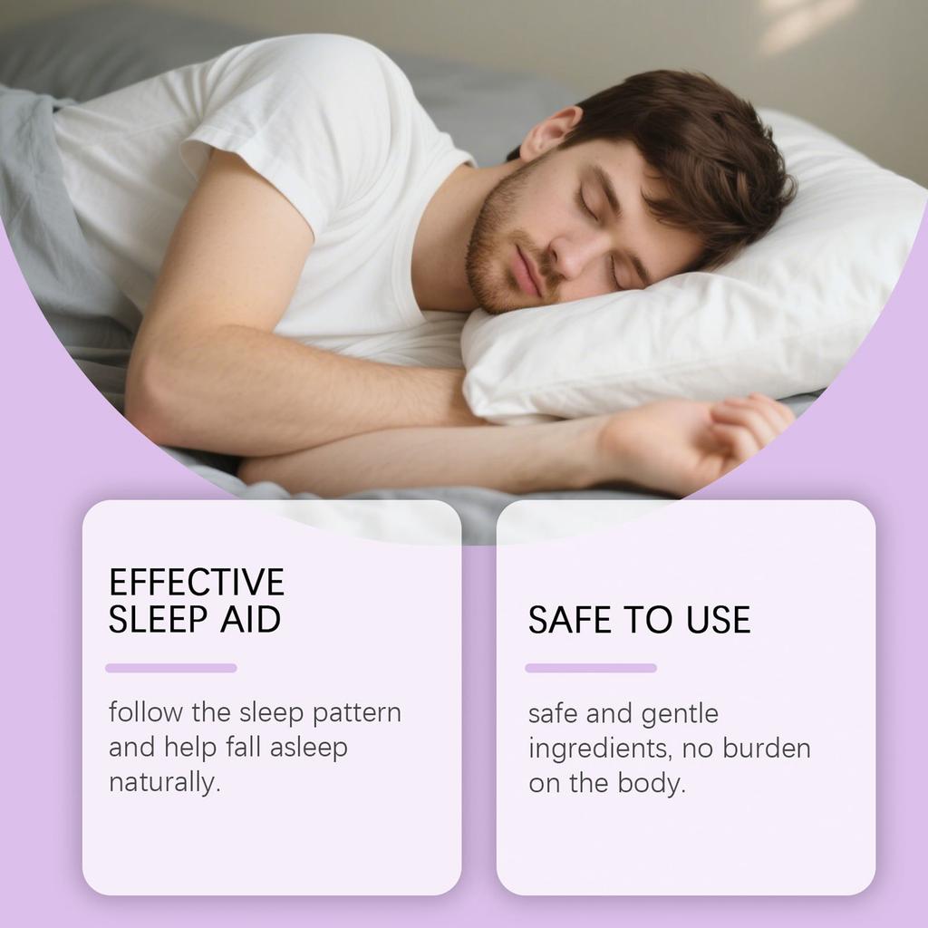 60pcs Sleep Patches Gentle Deep Sleep Support Comfortable Body Care for Men and Women 60Pcs