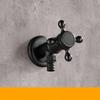 Werten Sie Ihren Außenbereich mit einem modernen schwarzen Bronze-Einhand-Kaltwasserhahn auf - Gartenwand-Wasserhahn für Co