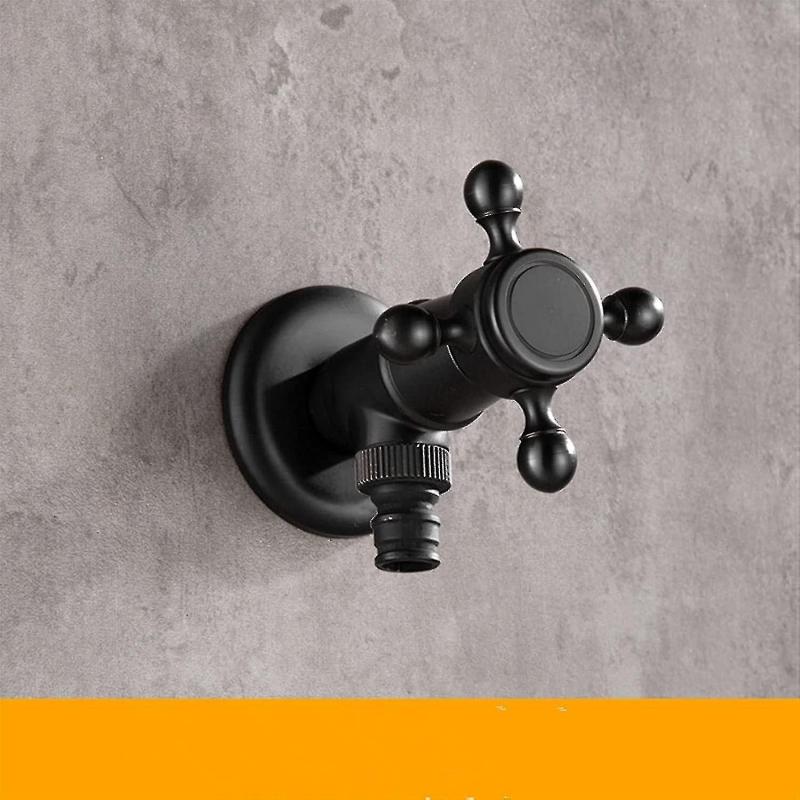 Werten Sie Ihren Außenbereich mit einem modernen schwarzen Bronze-Einhand-Kaltwasserhahn auf - Gartenwand-Wasserhahn für Co