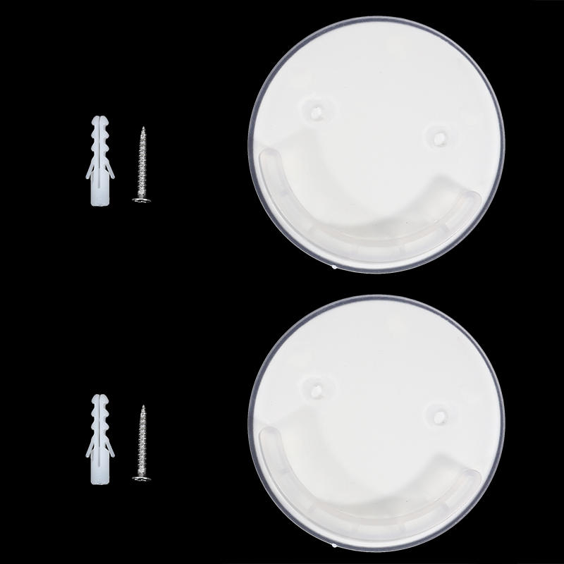 1 Paar Duschvorhangstangen-Halter - Kreative Klebe-Wandhalterungen Funktionieren mit allen Stangenenden