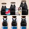 fortulux A4 Large for Commuting and Black Size Women's Backpack, Size, Lightweight, Capacity, Waterproof, Travel, (Black, M)