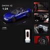 1:24 Model X Model Y Tesla Model 3 Alloy Die Cast Toy Car Model Sound and Light Children's Toy Collectibles Birthday Gift