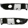 VW Passat B5 00-05 Grille Insert Front Bumper, Halogen Version, Left + Right, 2 Pcs Set