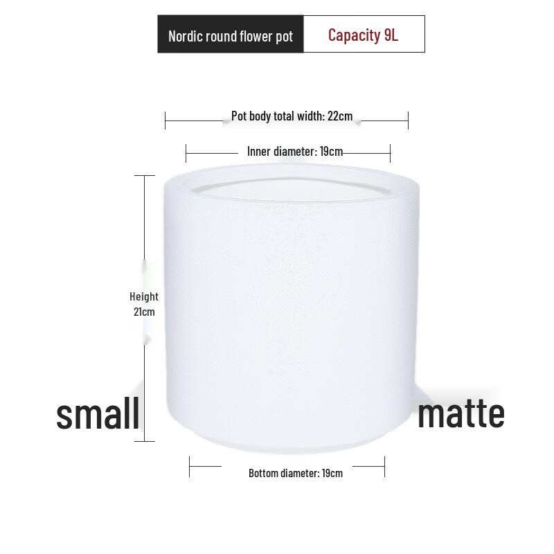 KEYSHEEL Nordic Style Cylindrical Planter
