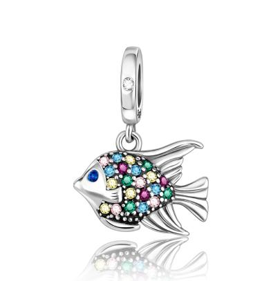 New Original Copper Beads Fish Seahorse Koi Fish Mermaid Charms Pendants Fit Bracelet Necklace Diy Jewellery Gift