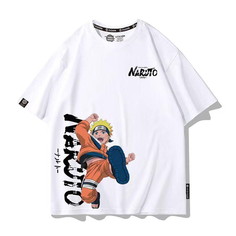 Men's Naruto Anime Graphic T-Shirt, Sasuke Uchiha & Pain Akatsuki Oversized , Summer Loose Fit Casual Streetwear for Boys&Girls