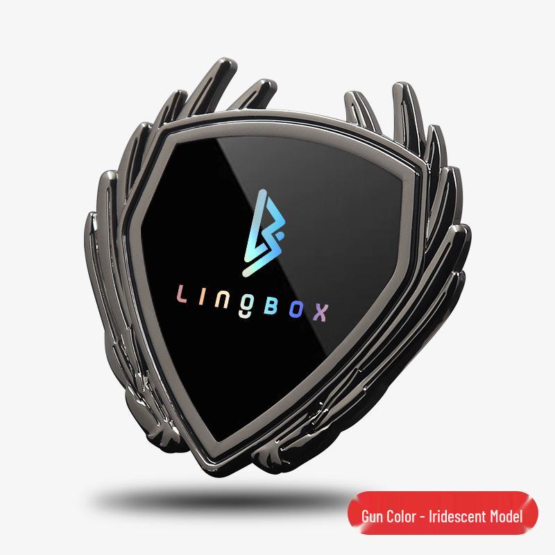 Lingbao Car Metal Badge Sticker for Body, Window, & Trunk Decoration