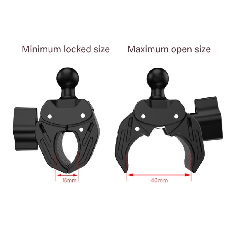 Universal 17mm Ball Joint Phone Mount Bracket 16 To 40mm Bike Handlebar Adapters for Bike Motorcycle Handlebars