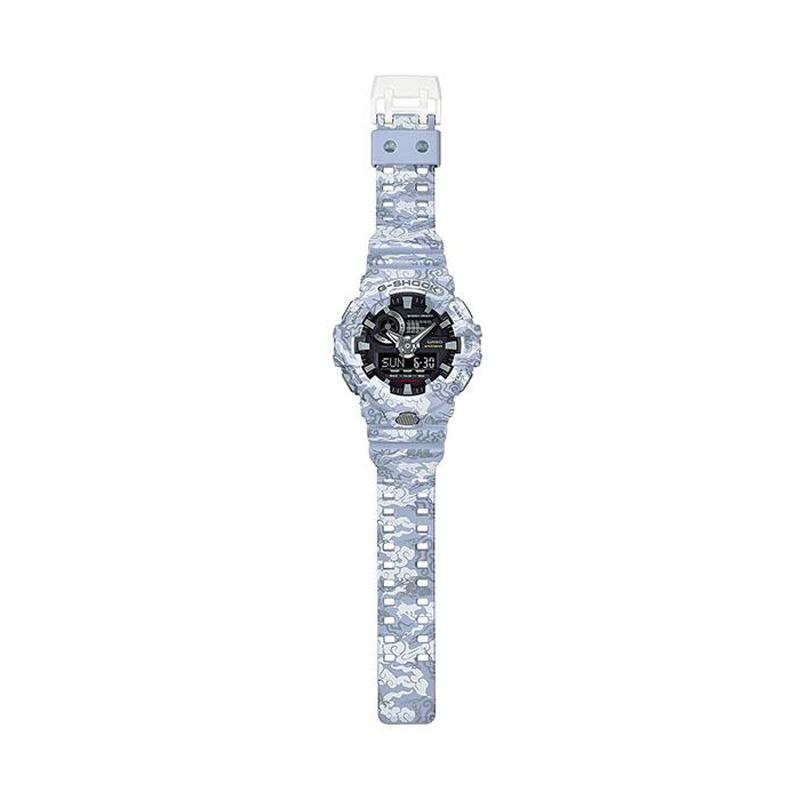 Casio Erkek Likit Kristal/Analog Çift Ekran Serisi Siyah Saat GA-700CG-7A GA-700CG-7A