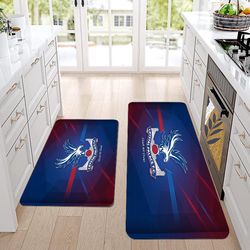 Crystal Palace Flannel Area Rug Soft Kitchen Floor Mat Non Slip Carpet Room Decor