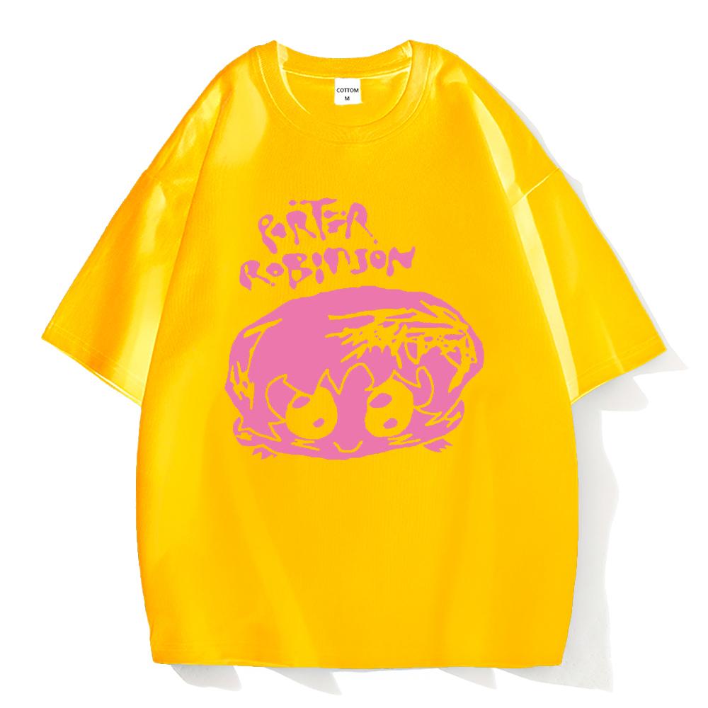 

Футболка Porter Robinson, модная мужская, высокое качество, кавайная, Harajuku, эстетическая, графическая, унисекс, винтажная, повседневная, хлопковая футболка M