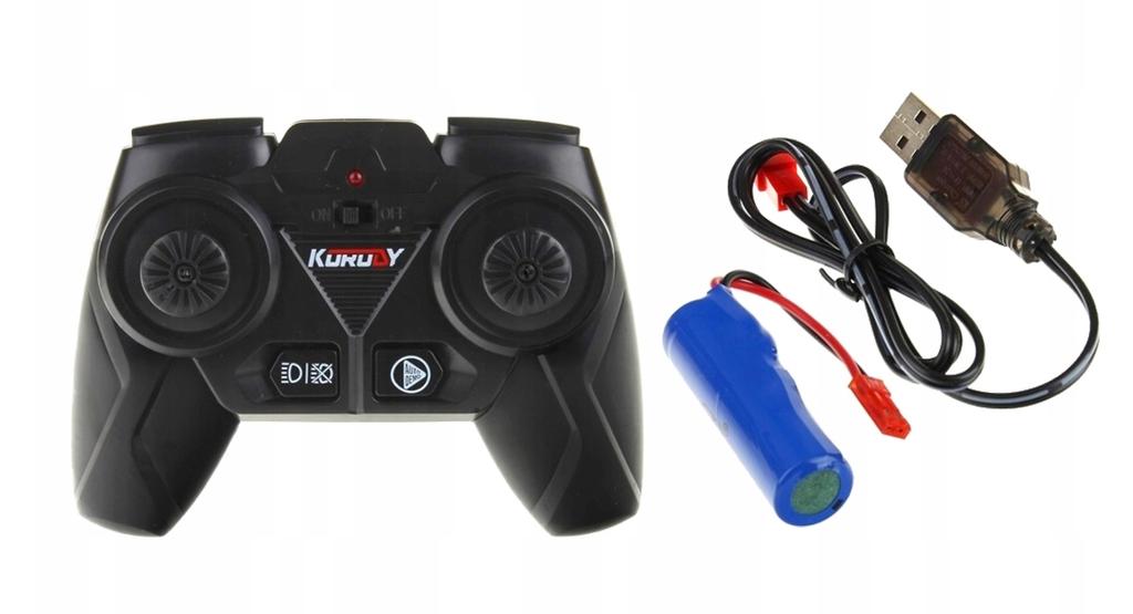 TRAKTOR Z PRZYCZEPĄ R/C 45x16,5x17cm 7588