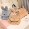 Super Large White Bunny Plush Sleeping Pillow Doll for Girls