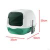 Kattenbak met Deksel Ruime Kitty Toilet Afgesloten Huisdier Toilet