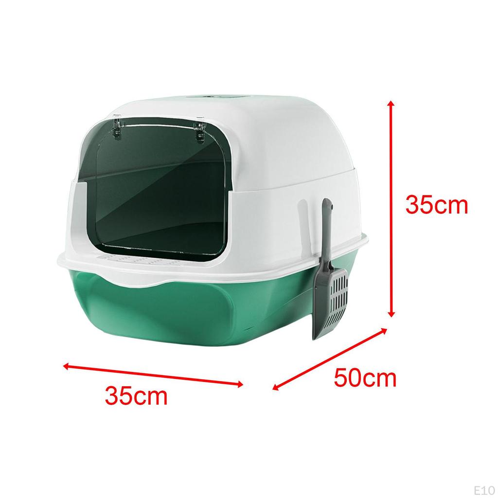 Kattenbak met Deksel Ruime Kitty Toilet Afgesloten Huisdier Toilet