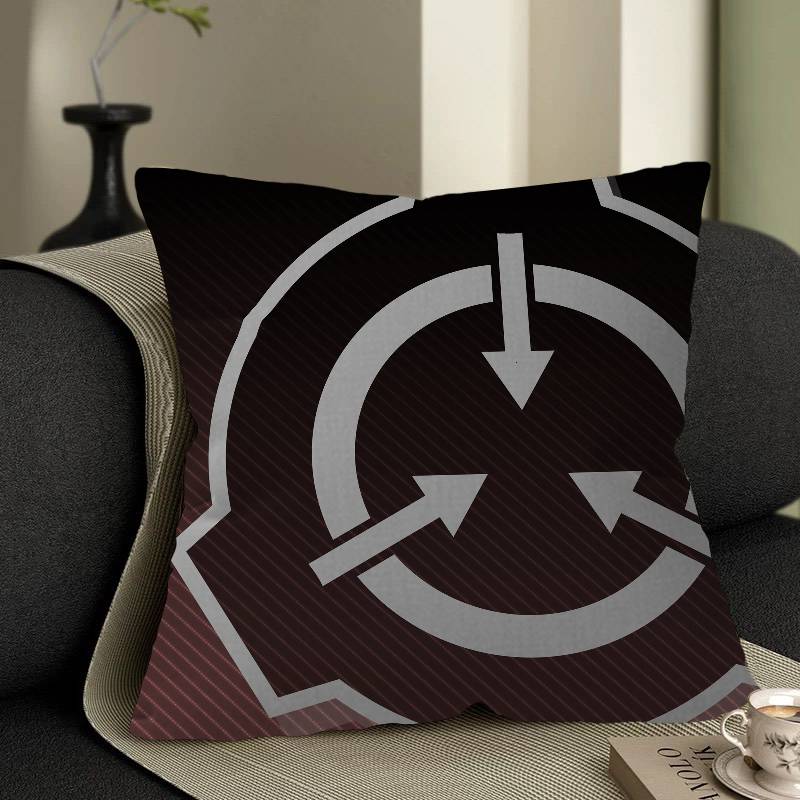 Popular Foundation Scp F-Foundation Pillow Covers Sofa Decorative Home Double-Sided Printing Short Plush Cute Cushion Cover