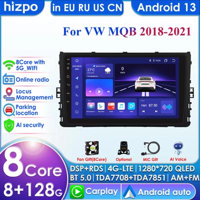 9'' QLED Screen Carplay 4G 2Din Android13 Car Radio for For VW MQB Polo Plus T-Cross Zoals T-Kruis T-Roc Tharu Sagitar Intelligent Autoradio