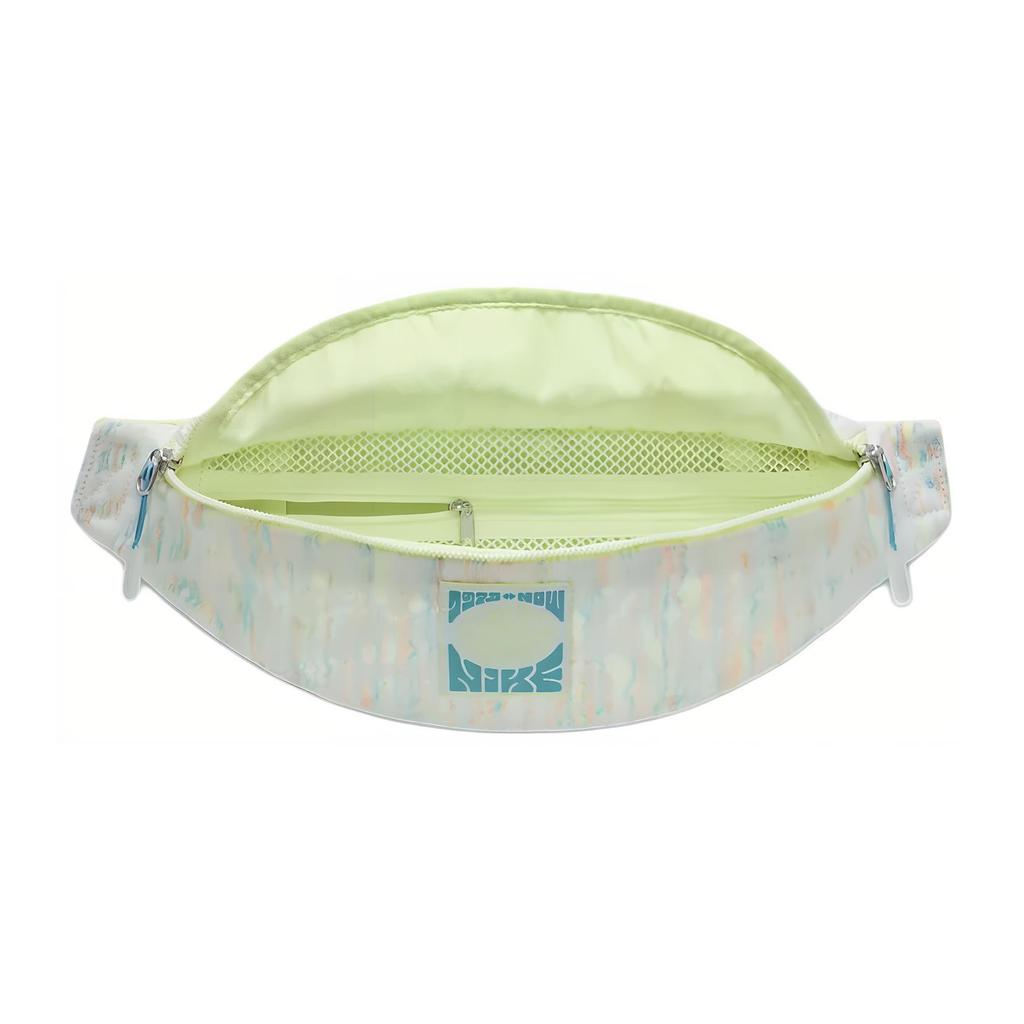 New Nike Heritage Fabric Shoulder Bag Crossbody Bag Fanny Pack Regular Unisex White & Light Yellow Green & Cactus Green FN4248-100