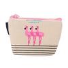Cute Cartoon Flamingos Coin Purse Canvas Card Holder Cash Zipper Wallet Bag Gift CLE