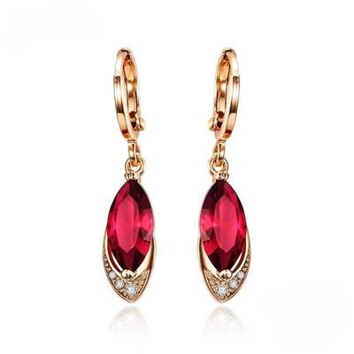 Lindon Fashion Earrings Jewelry Geometric Shaped Zircon Drop Earrings For Women Wedding Party Gifts AVE