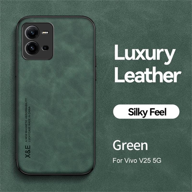 For Vivo V25E V25 Case Magnetic Car Texture Leather Shockproof Phone Case For Vivov25 Vivov25e V 25 E 25E 4G 5G 2022 Back Cover