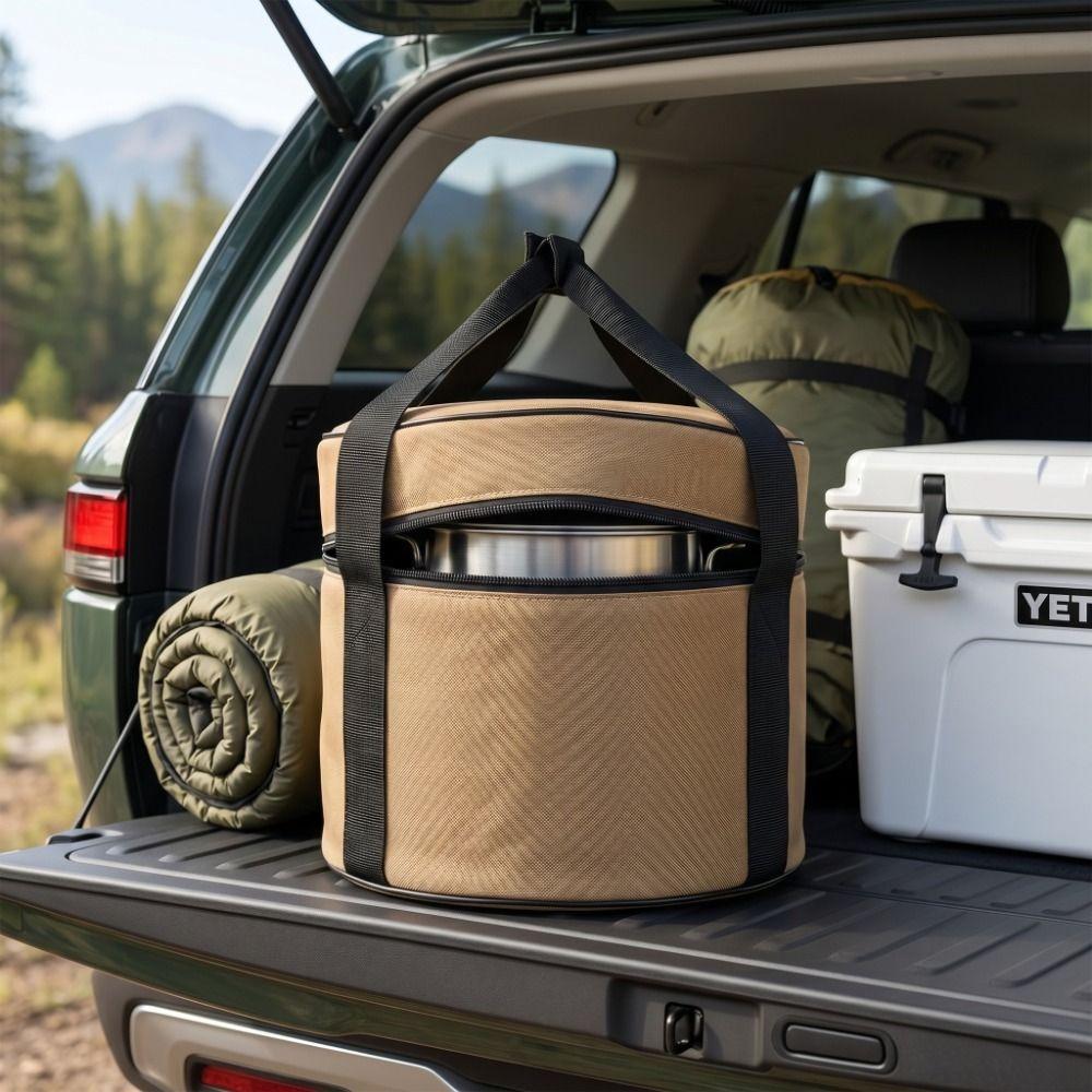 Oxford Cloth Camping Cooker Organizer Waterproof Tableware Carrying Bag Picnic Storage Bag  Picnics