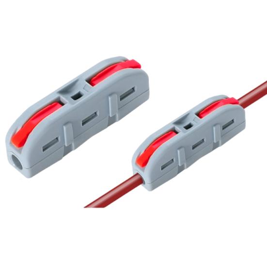 50 Pcs Lever Wire Connectors 1 In 1 Out Electrical Wire Butt Splice Inline Terminals Mini Quick Connector
