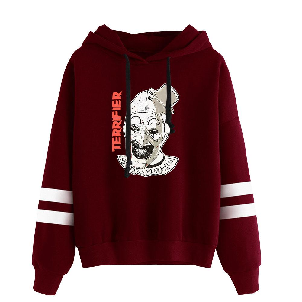 Terrifier Art The Clown Jumbo Graphic Vintage 90s Merch Pullover Hoodie Merch Fashion Hoodie Sweatshirt Pullover Tracksuit