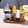 Ornament de masă pentru cafenea și restaurant în stil european - Suport creativ pentru șervețele de hârtie