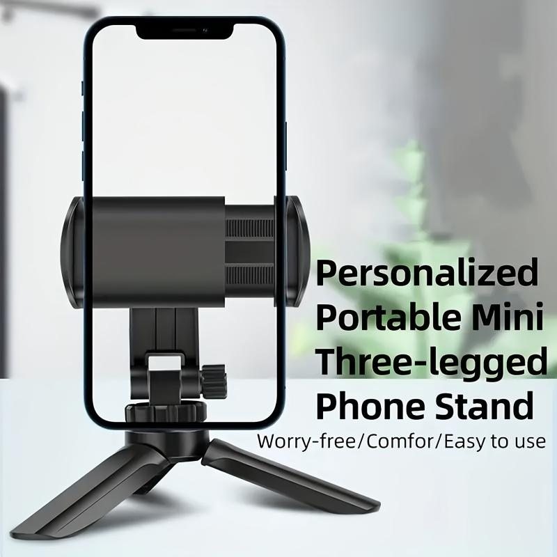 Foldable Phone Tripod Desktop Handheld Stabilizer Selfie Live Streaming Portable Phone Holder Stand