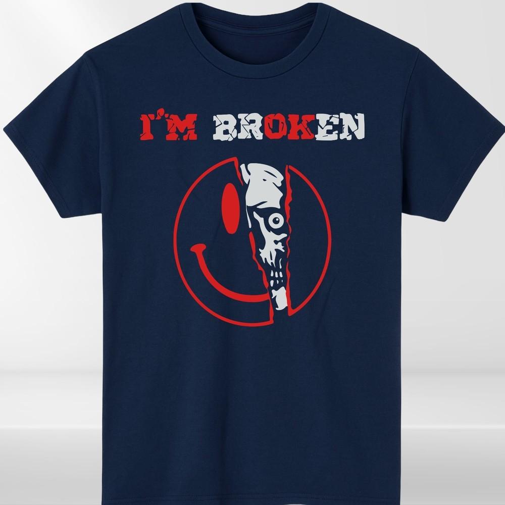 Im Broken Im OK Unisex T Shirt Unisextal Health Awareness Tee S