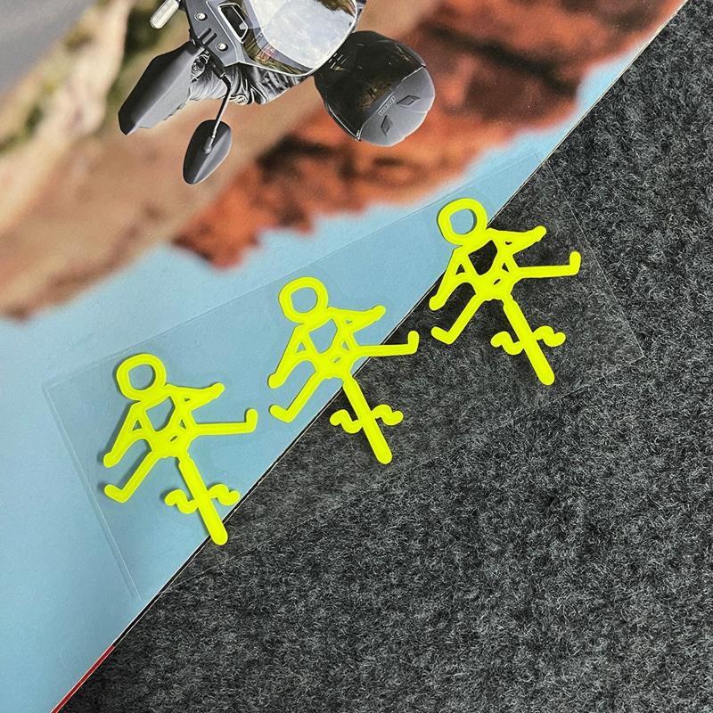 

[Q]3Pcs/set Reflective Road Bike Top Tube Frame Self-Adhesive Vinyl Decals Be Careful While Riding Bicycle Stickers Accessories