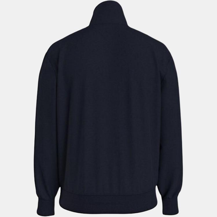 Tommy Hilfiger Solid Color Comfortable Versatile High Neck Long Sleeve Sweatshirt Men Sweatshirt Navy-Blue 78J3841-410