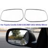 For Toyota Corolla E140 E150 2007-2013 White Driver Passenger Side Mirror Rearview Glass Door Wing Mirror with Heating