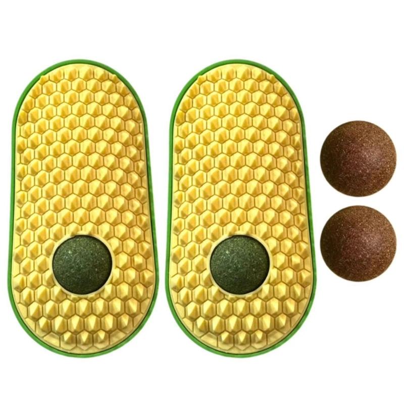 

Pet Corner Scratcher Brush Massage Comb for Boredom Cats Dog Self-Groomers Brush Table Leg Scratcher for Cats жёлтый
