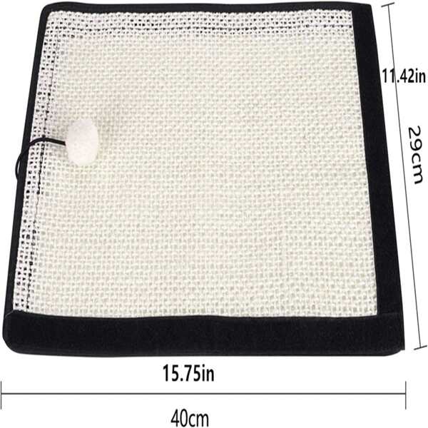 Natural Sisal Cat Scratcher Mat Scratching Pad For Furniture Protection Claw Grinding Indoor Kitten Training Toy Activity Board