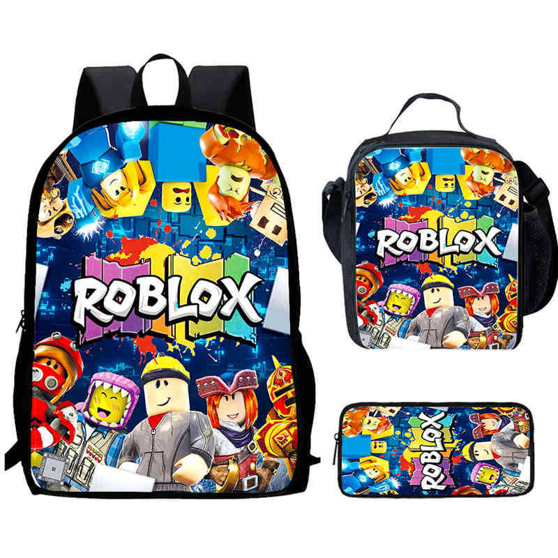 Roblox Printed Backpack, Children'S And Elementary School Bags